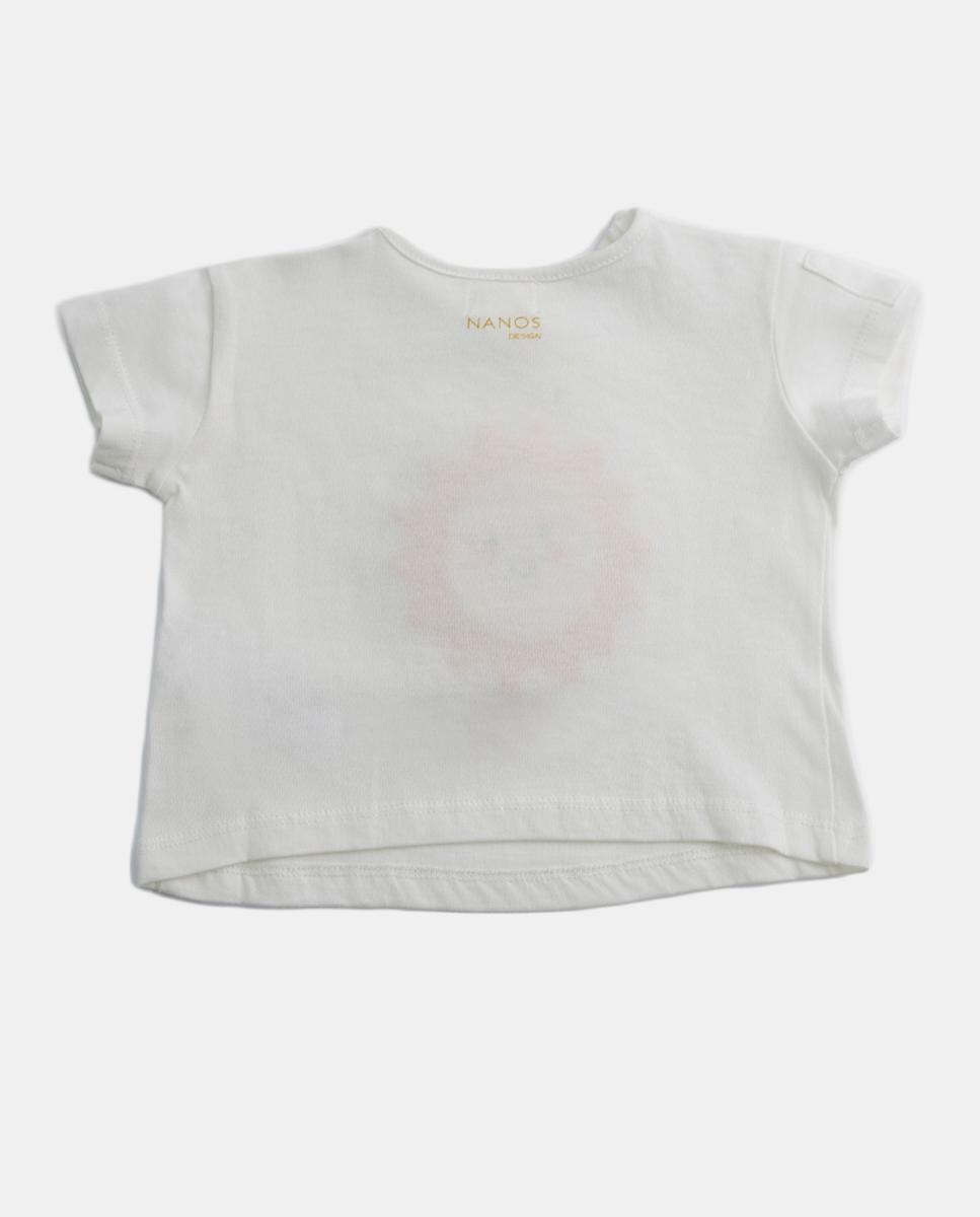 T-shirt de Bebé NANOS Branco-2