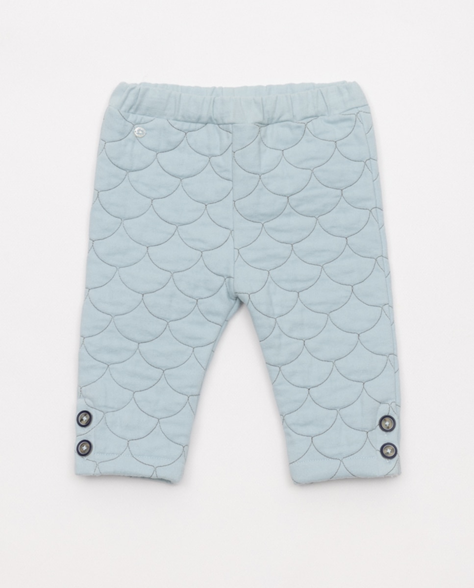 Calças de Bebé Azul-1