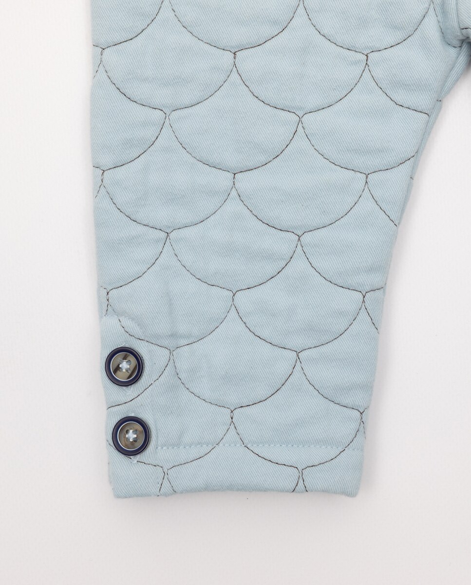 Calças de Bebé Azul-3