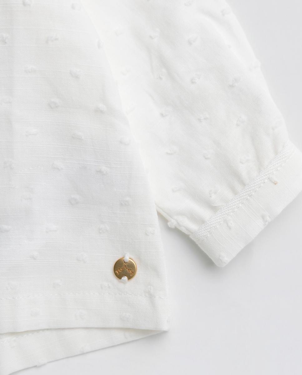Camisa de Bebé NANOS Branco-3
