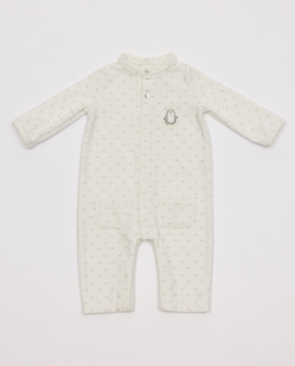 Pijama de Bebé Branco-1