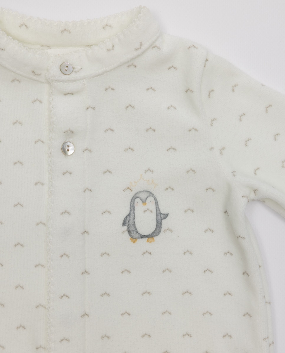 Pijama de Bebé Branco-2