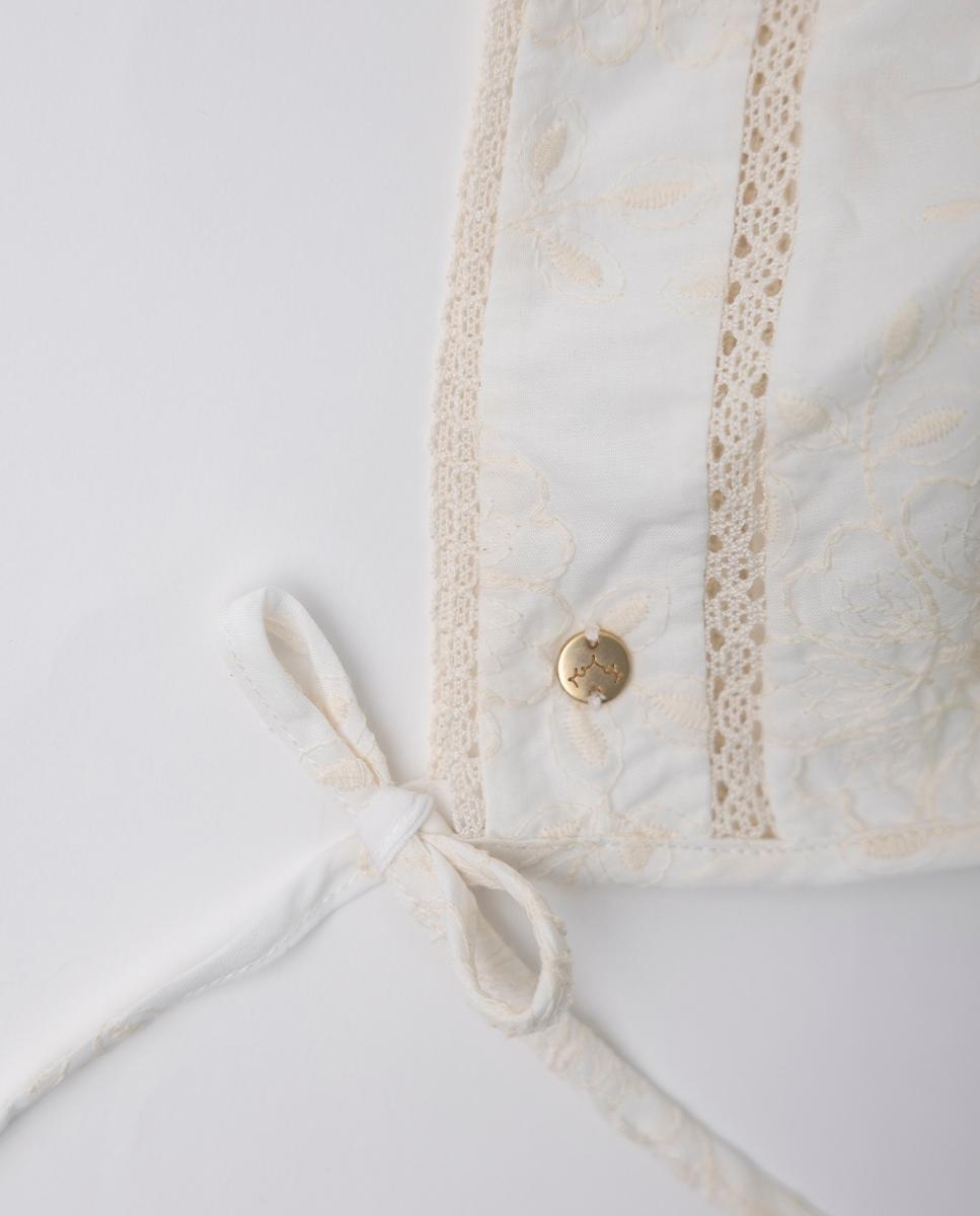 Touca Primeira Roupa NANOS Natural-3