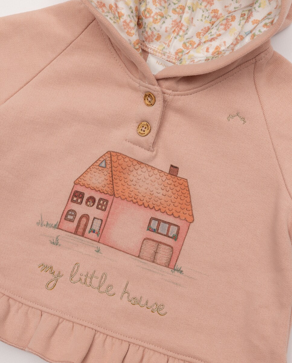 Sweatshirt de Bebé Rosa-2