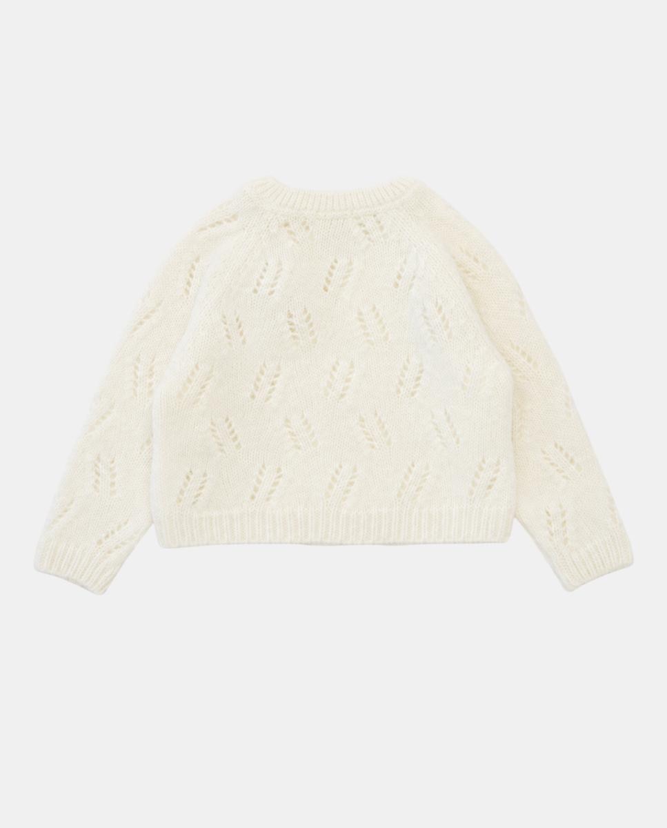 Camisola de Malha de Bebé Branco-2