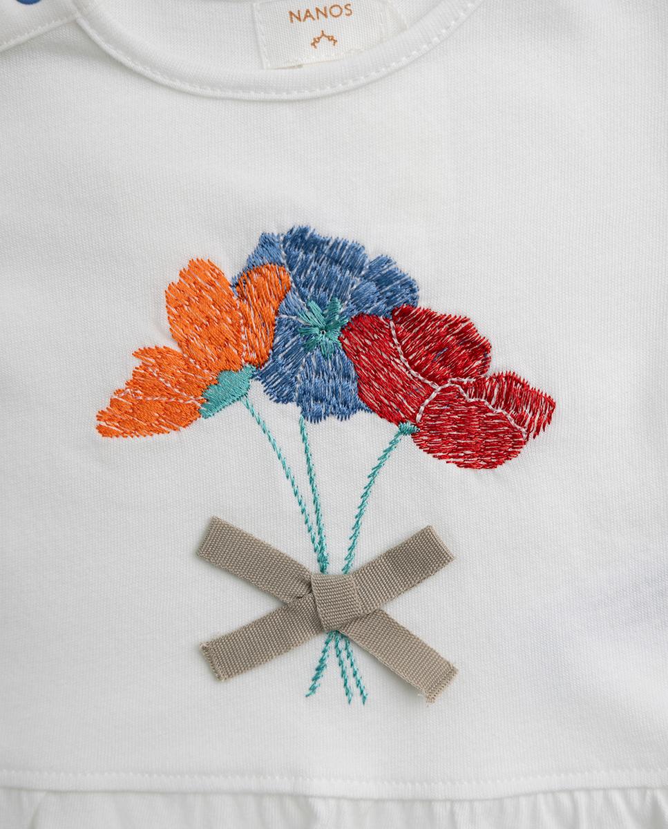 T-shirt de Bebé NANOS Branco-3