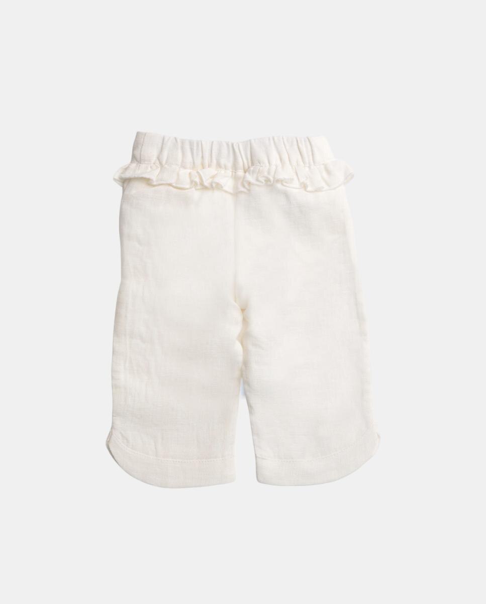 Pantalón Bebé Niña - NANOS - Blanco Blanco-2