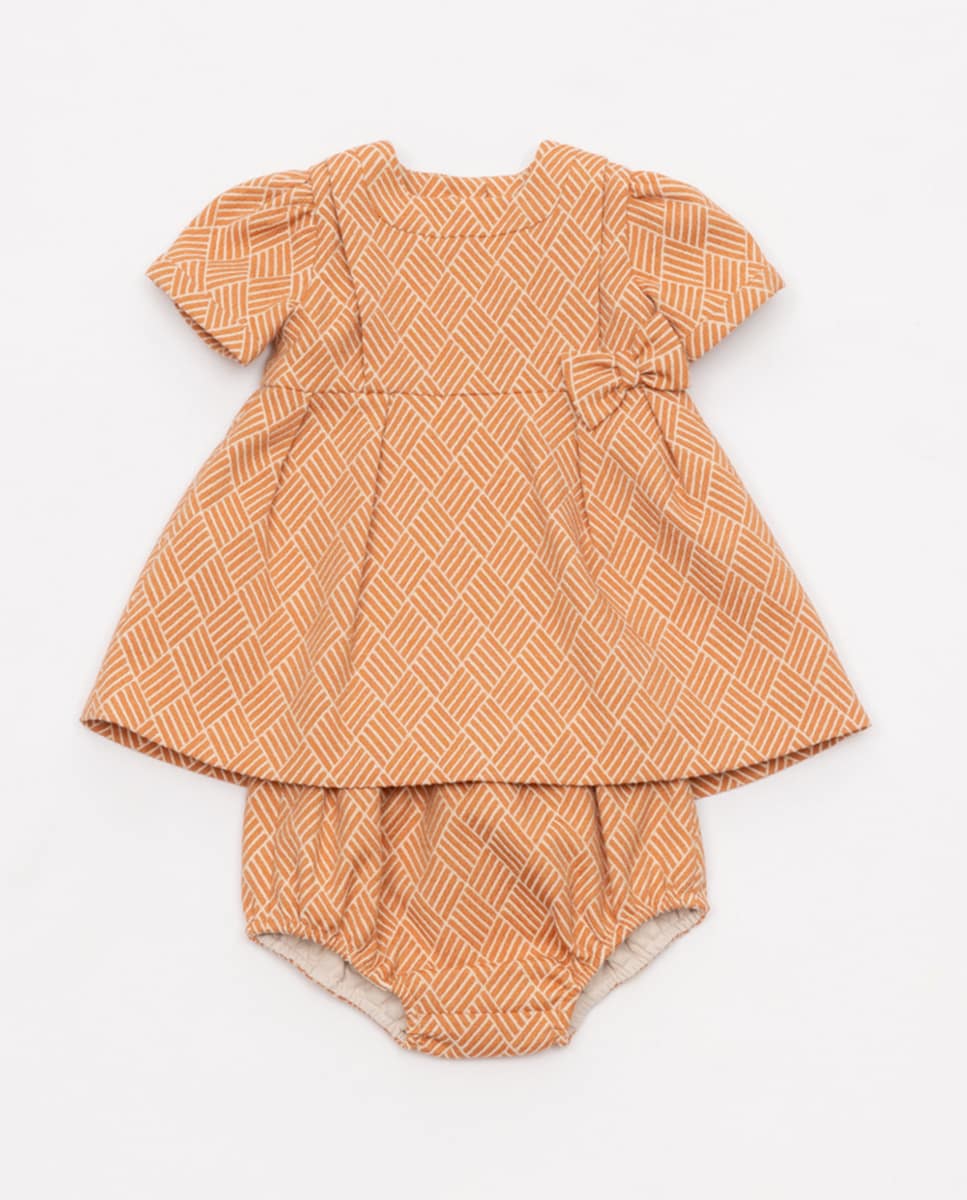 Vestido de Bebé Laranja-1