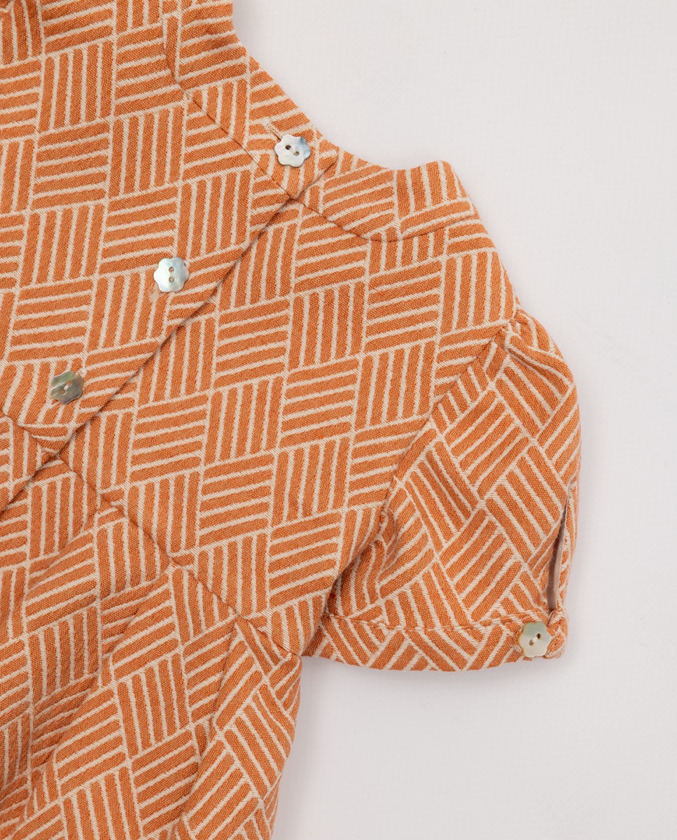 Vestido de Bebé Laranja-3