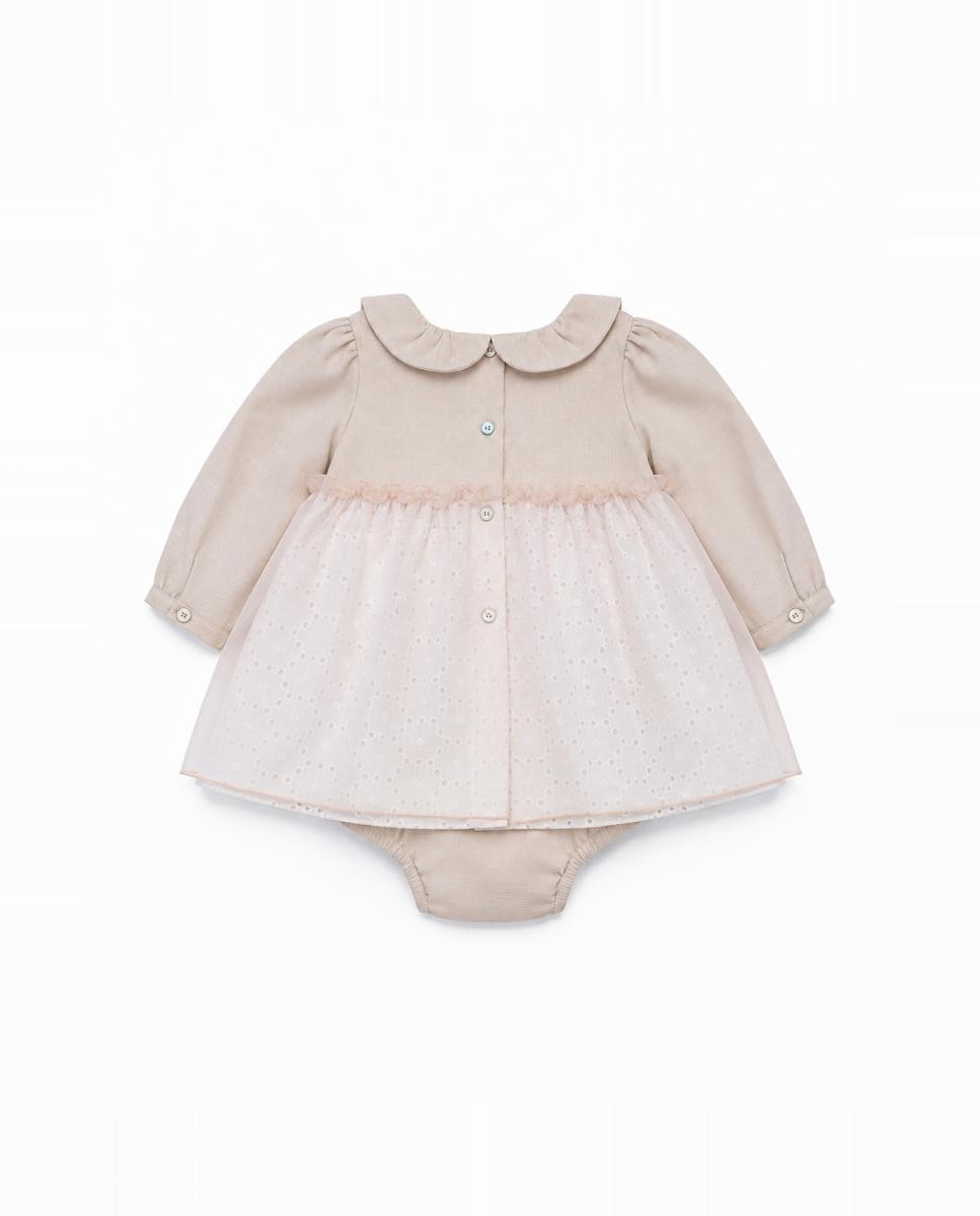 Minissaia de Bebé Rosa-2