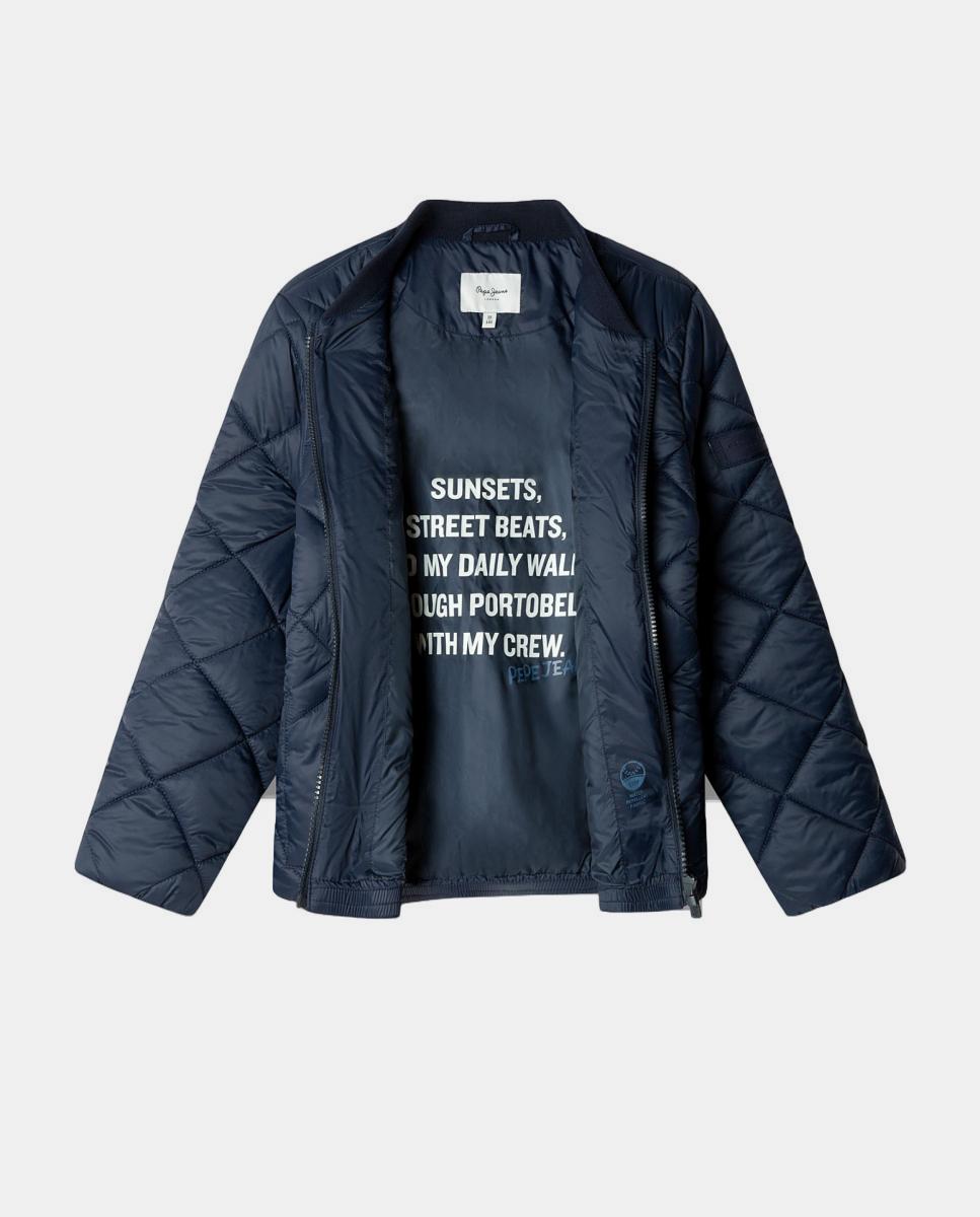 Casaco Estilo Blusão Bomber Ford Pepe Jeans Azul-marinho-3