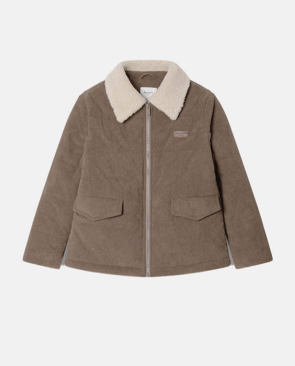 Chaqueta acolchada de pana Orion de niño - Pepe Jeans - Marrón claro Marrón claro-1