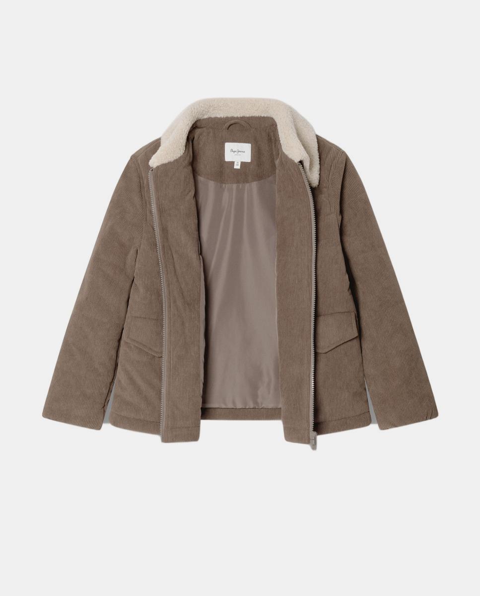 Chaqueta acolchada de pana Orion de niño - Pepe Jeans - Marrón claro Marrón claro-3