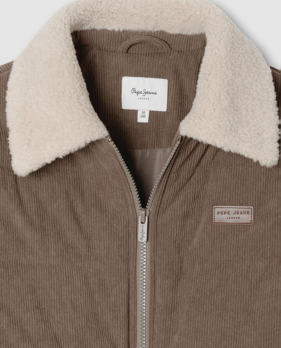 Chaqueta acolchada de pana Orion de niño - Pepe Jeans - Marrón claro Marrón claro-4