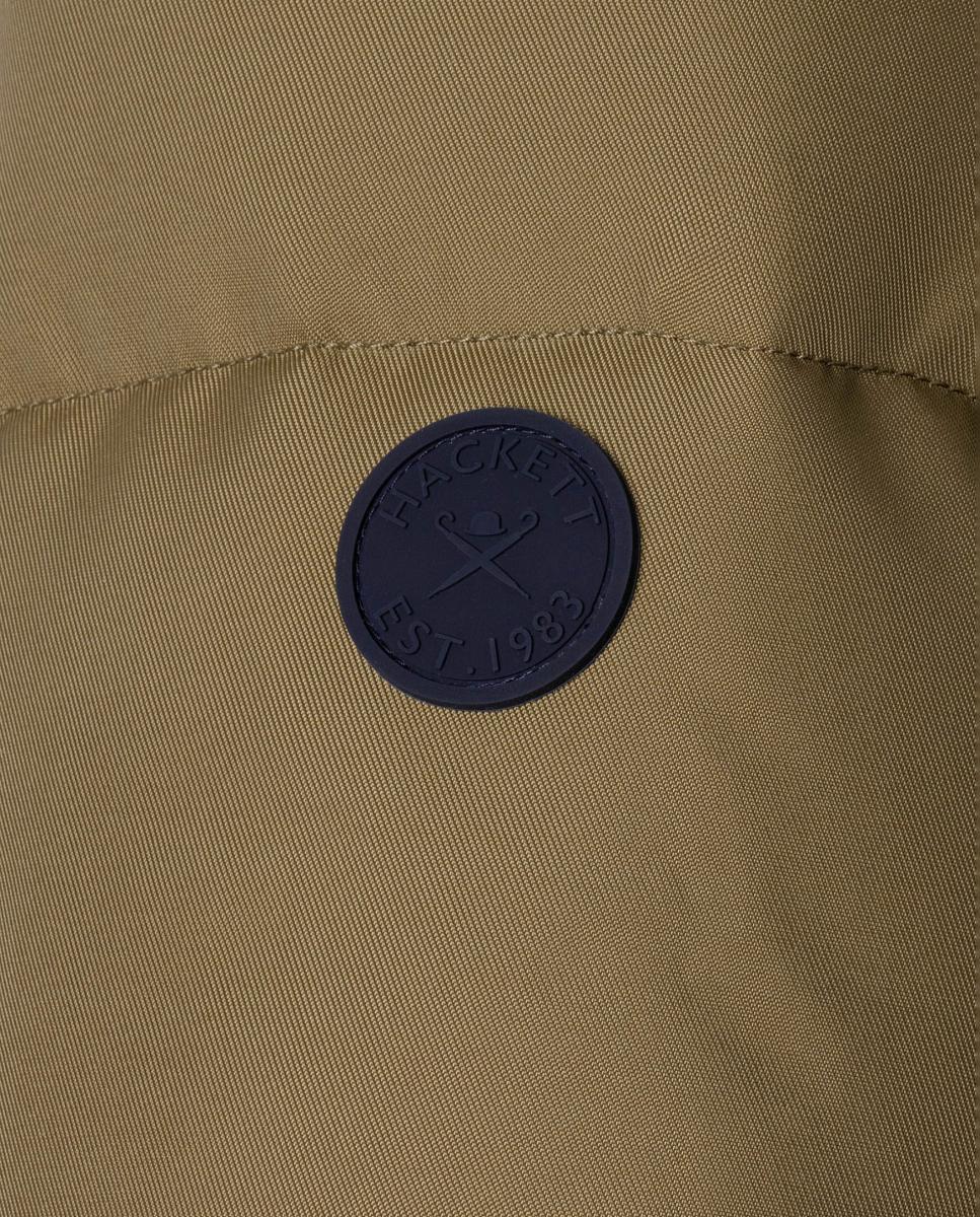 Casaco Acolchoado com Capuz Verde-militar-4