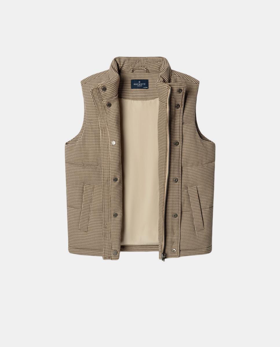Chaleco de pata de gallo de niño - Hackett - Beige Beige-3