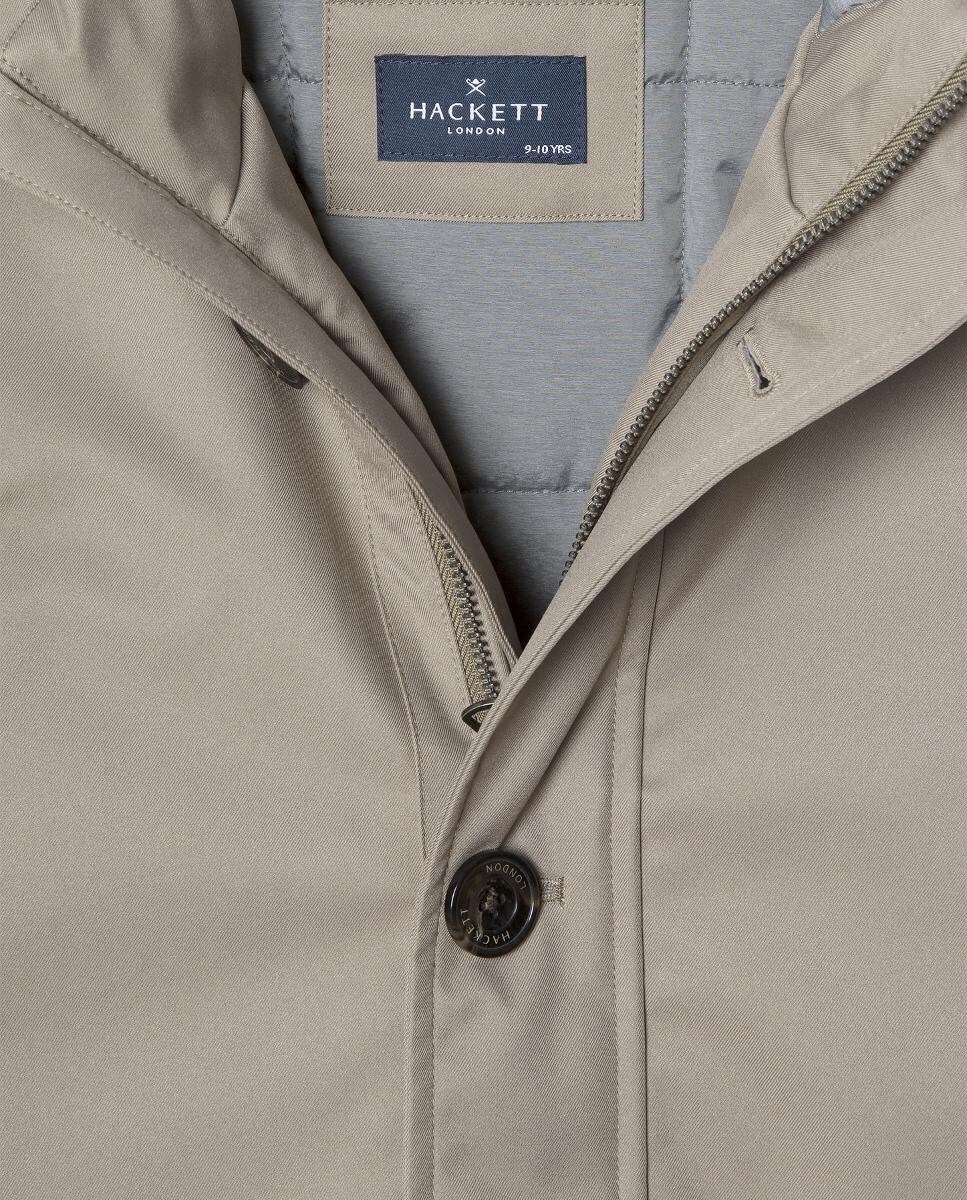 Parka acolchoada Bege-4