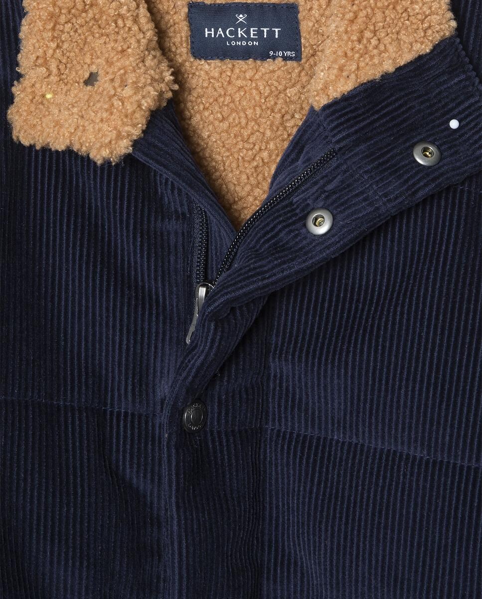 Sobretudo de Bombazina Azul-marinho-4