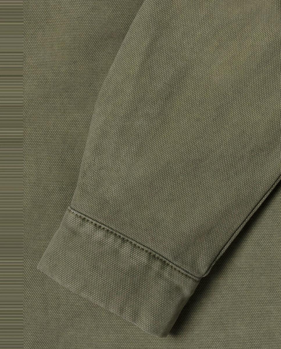 Sobrecamisa Tipo Casaco Safari Leo Verde-militar-4