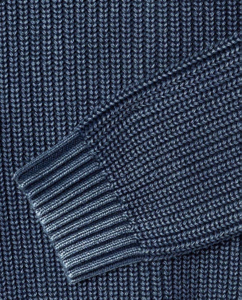 Camisola de Malha Gideon Zip Azul-índigo-4