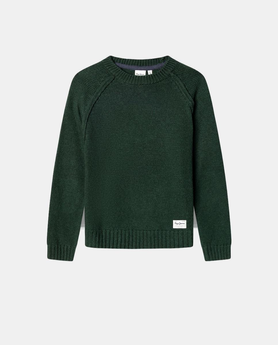 Jersey Callum de niño - Pepe Jeans - Verde oscuro Verde oscuro-1