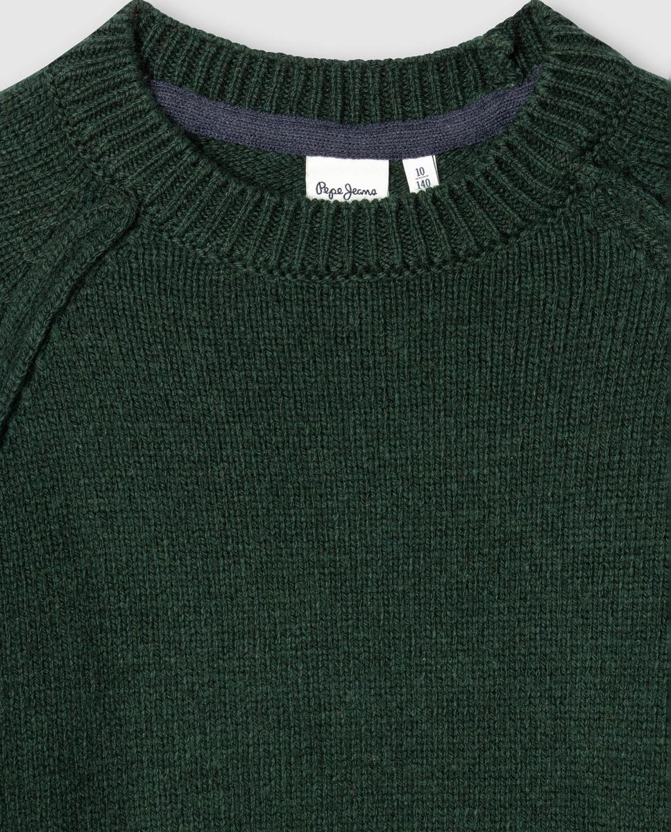 Jersey Callum de niño - Pepe Jeans - Verde oscuro Verde oscuro-3