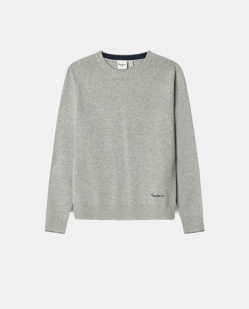 Jersey Ivan de niño - Pepe Jeans - Gris claro Gris claro-1