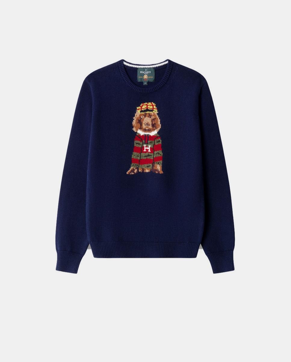 Imagen 0 de Sudadera de niño con cuello redondo Azul marino
