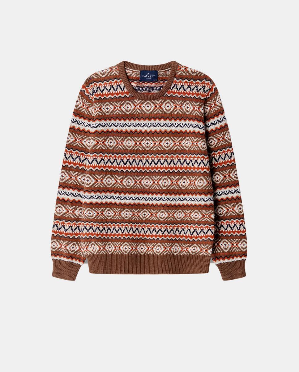 Imagem 0 de Camisola de Malha com Gola Redonda e Estampado