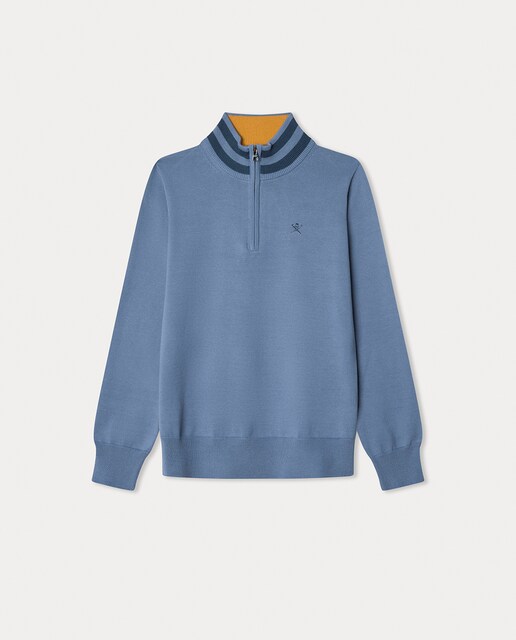 Imagem 0 de Camisola de Malha com Meio Fecho de Correr