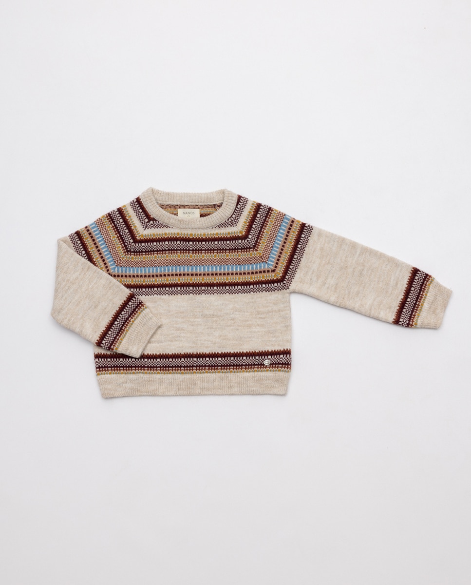 Camisola de Malha Júnior Branco-1