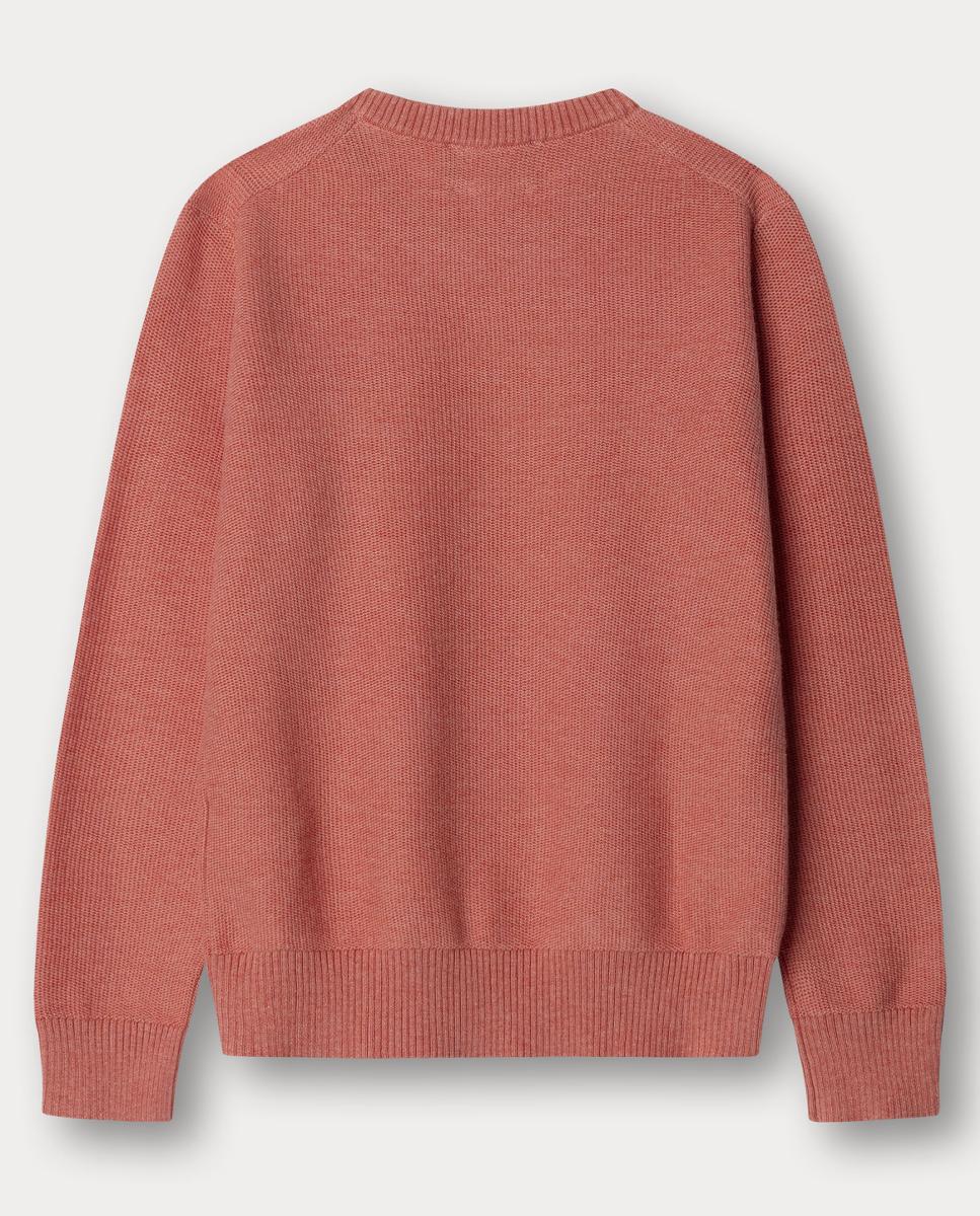 Camisola de Malha de Gola Crew Honeycomb Hackett Laranja-2