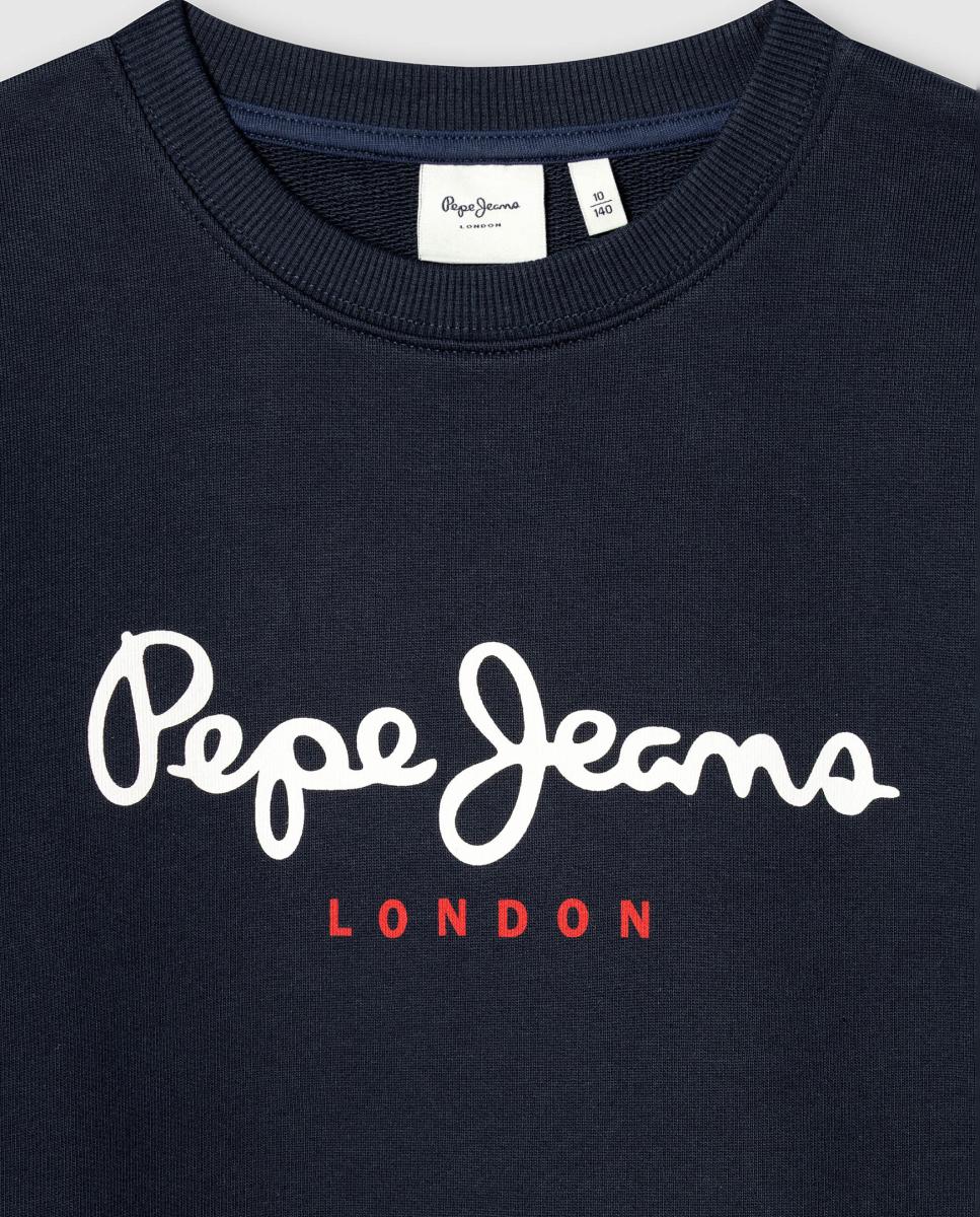 Sudadera de niño Art Crewneck - Pepe Jeans - Azul marino Azul marino-3