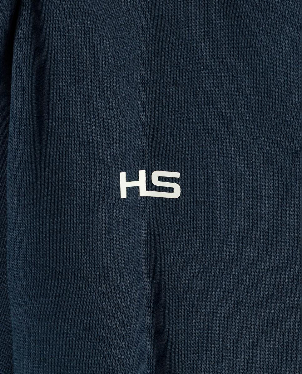 Sweatshirt com Gola Redonda Azul-marinho-4
