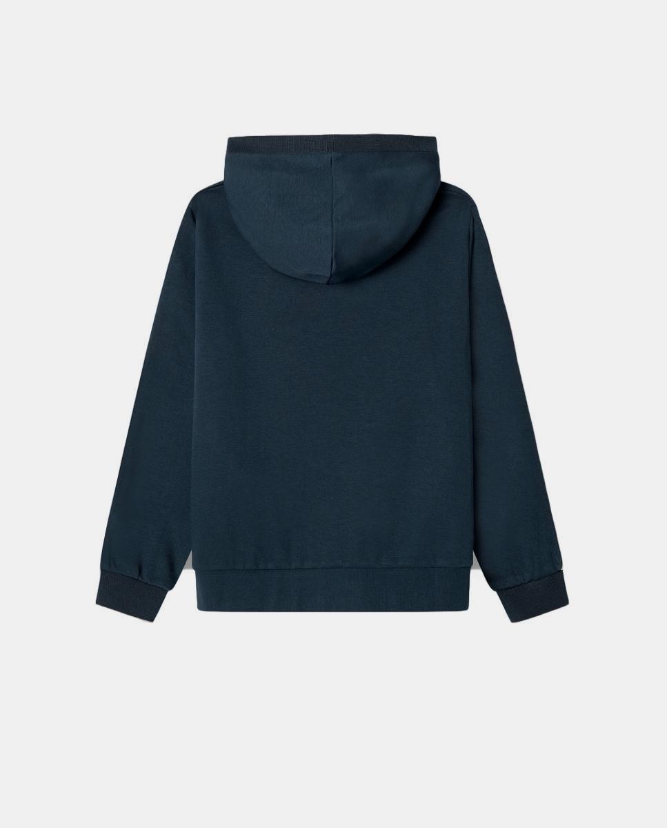 Sweatshirt com capuz Azul-marinho-2