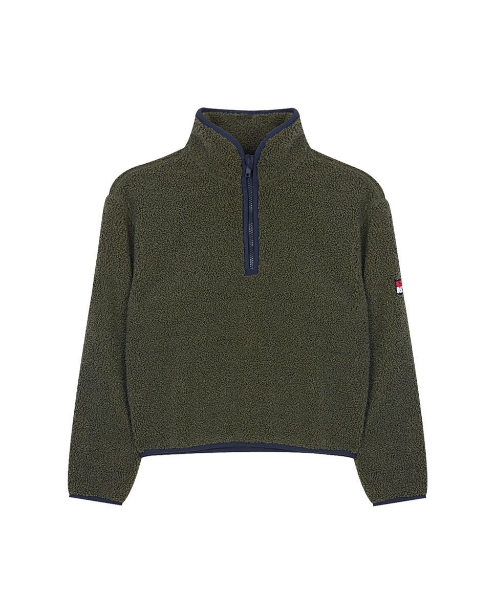Sweatshirt de Forro Polar Verde-militar-1
