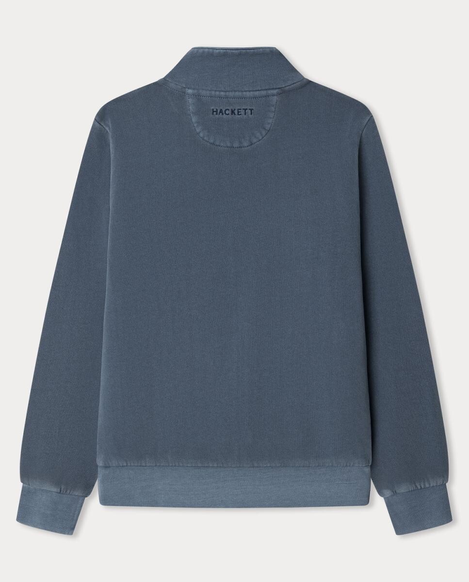 Sweatshirt com Bolso Azul-índigo-2