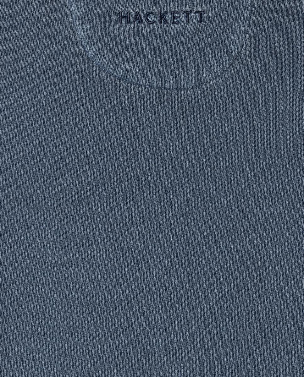 Sweatshirt com Bolso Azul-índigo-4