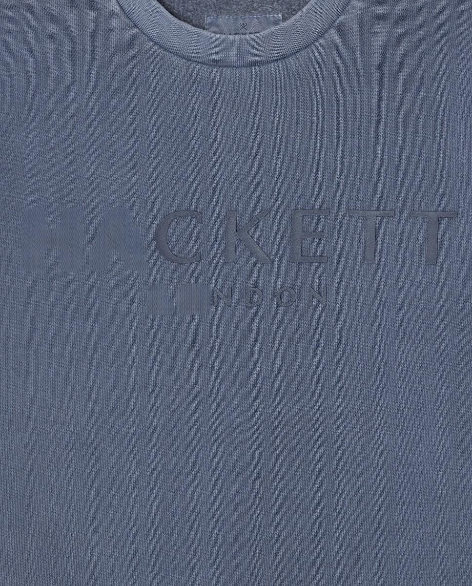 Sweatshirt com Gola Crew Azul-3