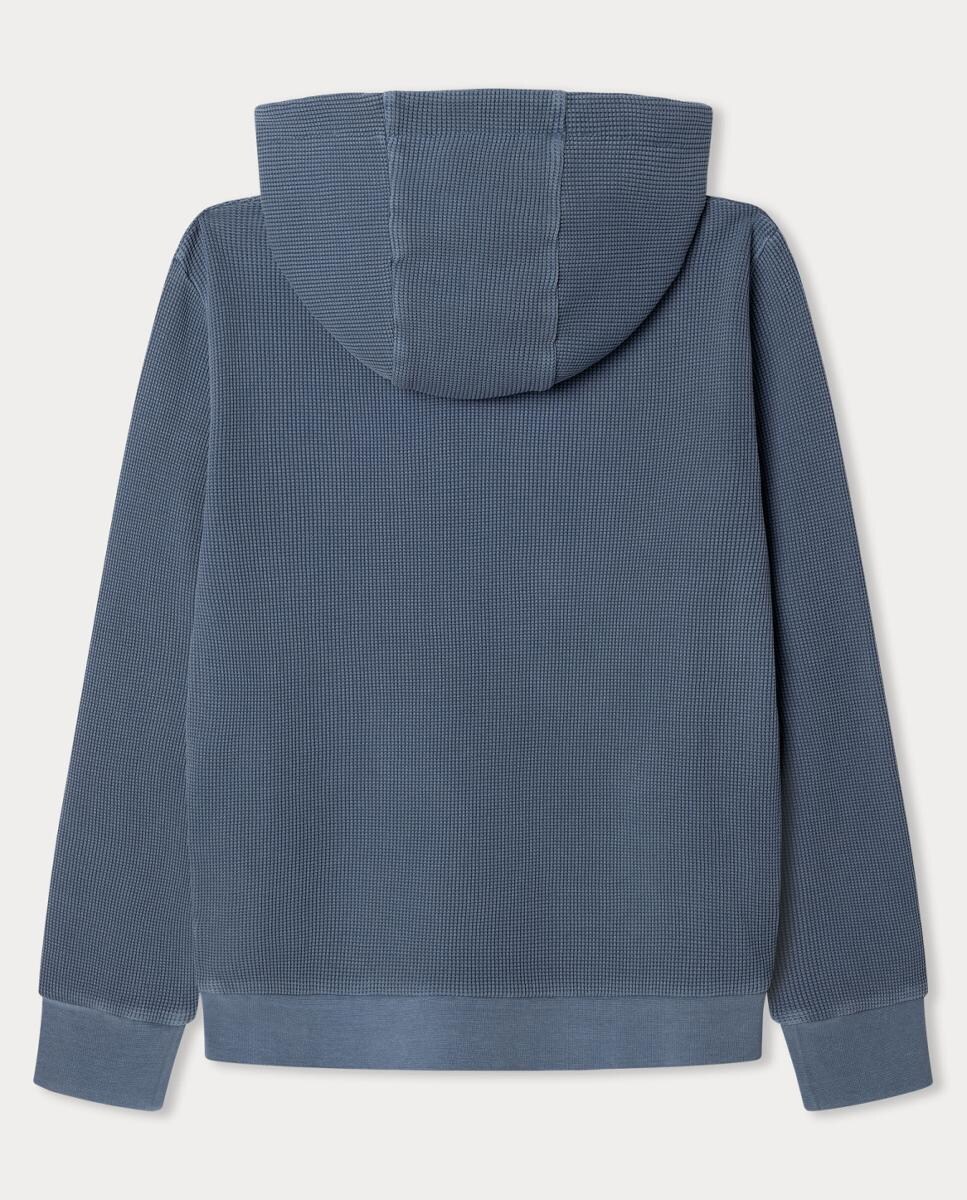 Sweatshirt com capuz Azul-2