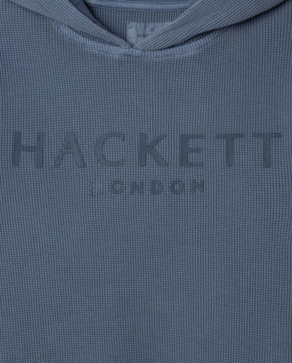 Sweatshirt com capuz Azul-3