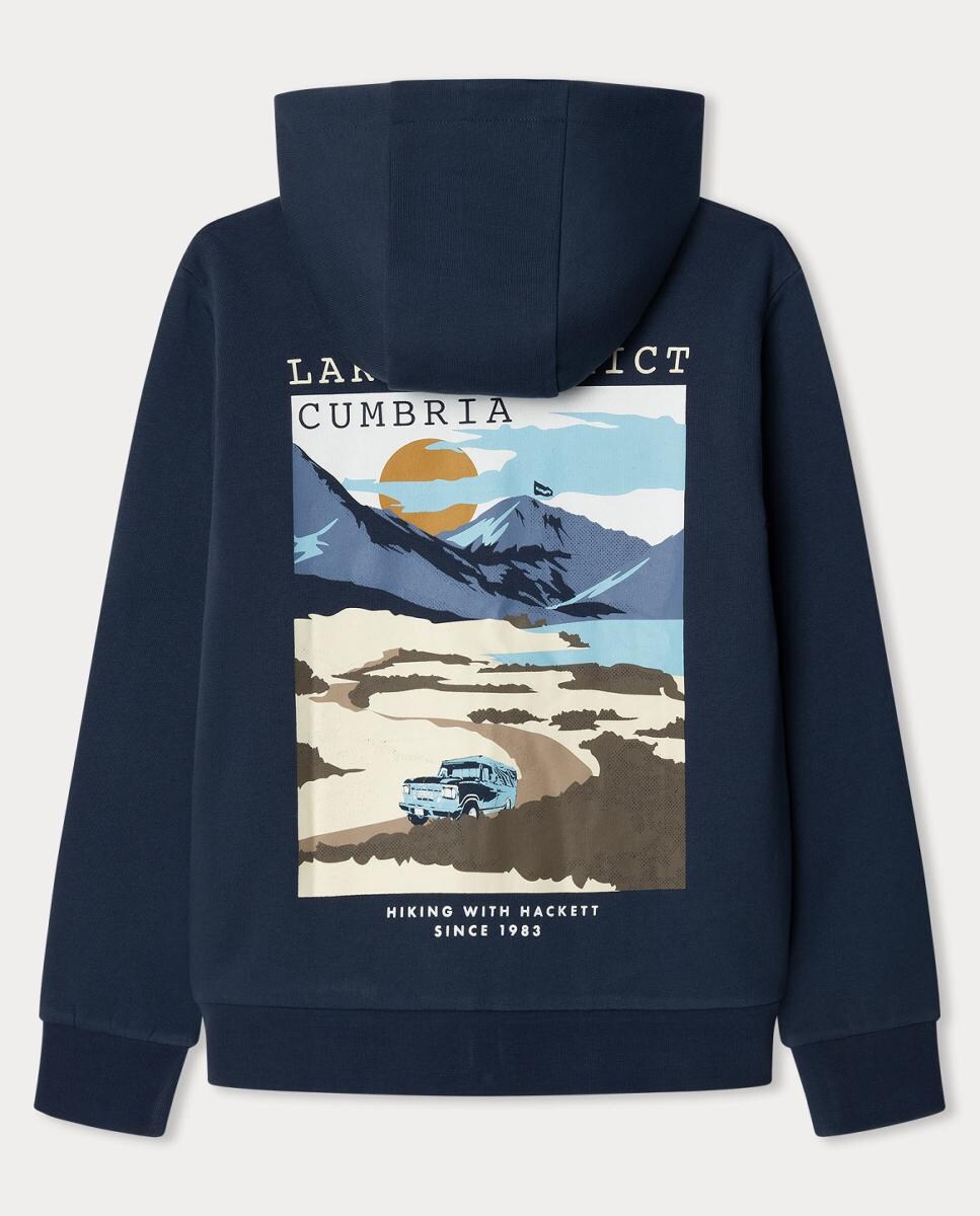 Sweatshirt com capuz Azul-marinho-2