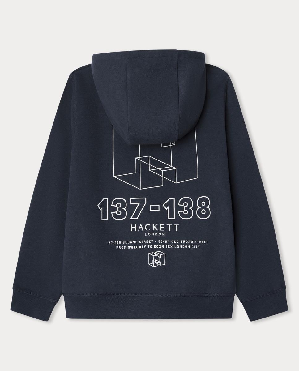 Sweatshirt com capuz Azul-marinho-2