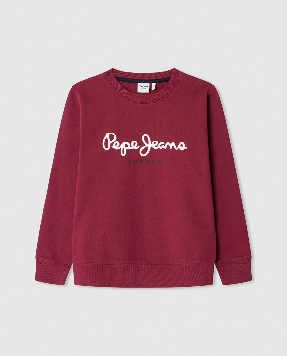 Sweatshirt Art Crewneck Pepe Jeans Grená-1