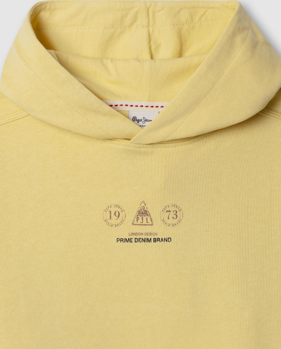 Sweatshirt com Capuz Reuben Pepe Jeans Amarelo-3