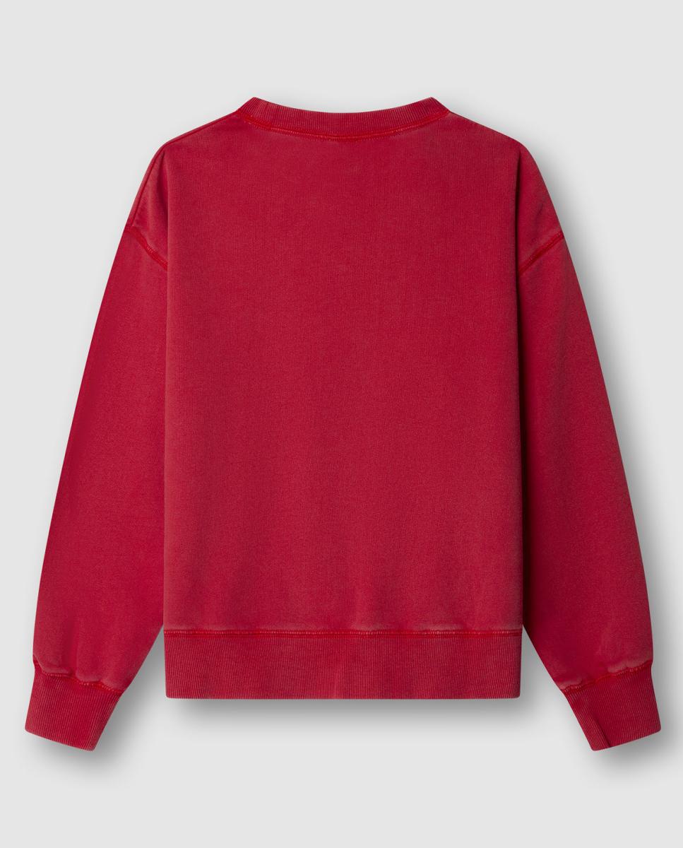 Sweatshirt com Gola Crew Ben Pepe Jeans Vermelho-2