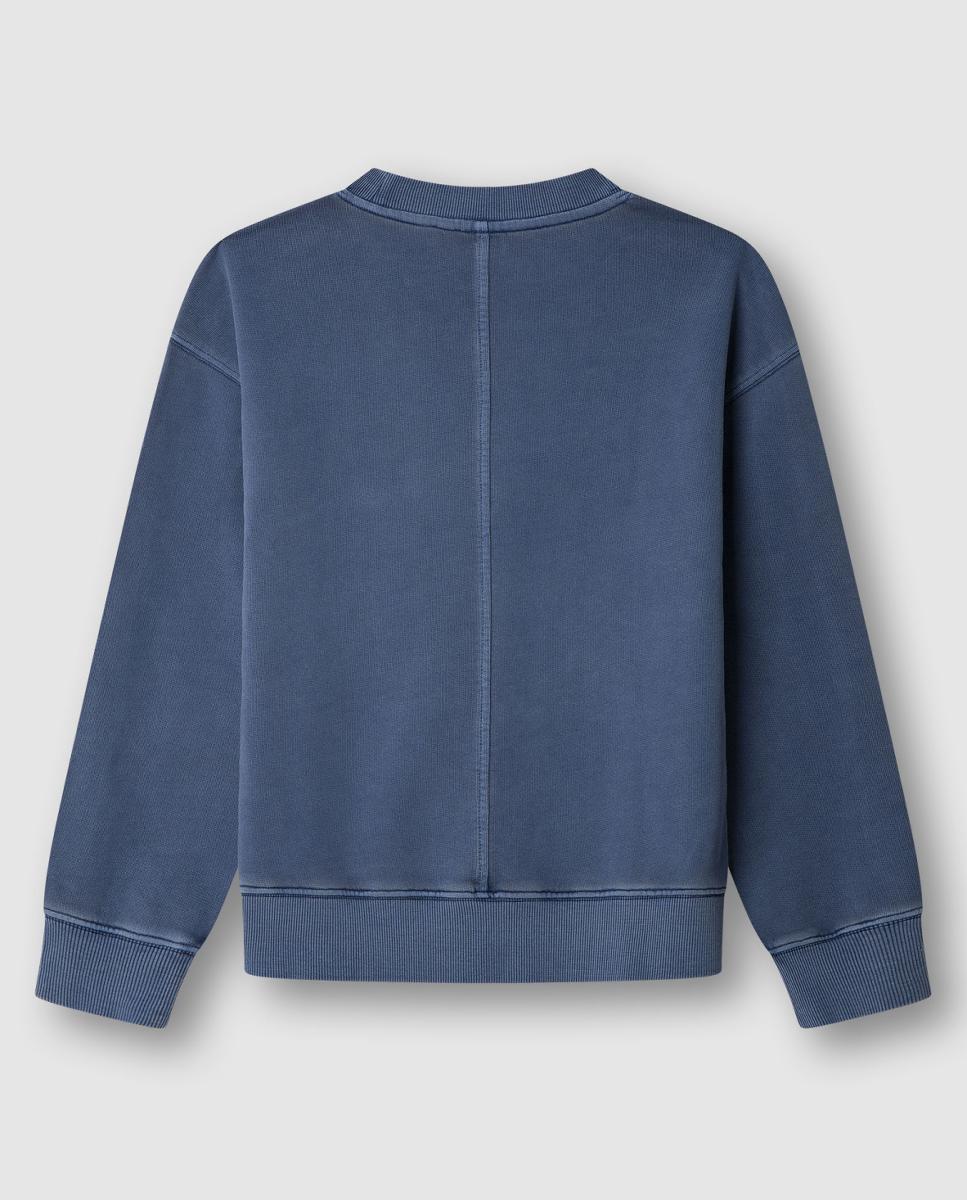 Sweatshirt com Gola Crew William Pepe Jeans Azul-2