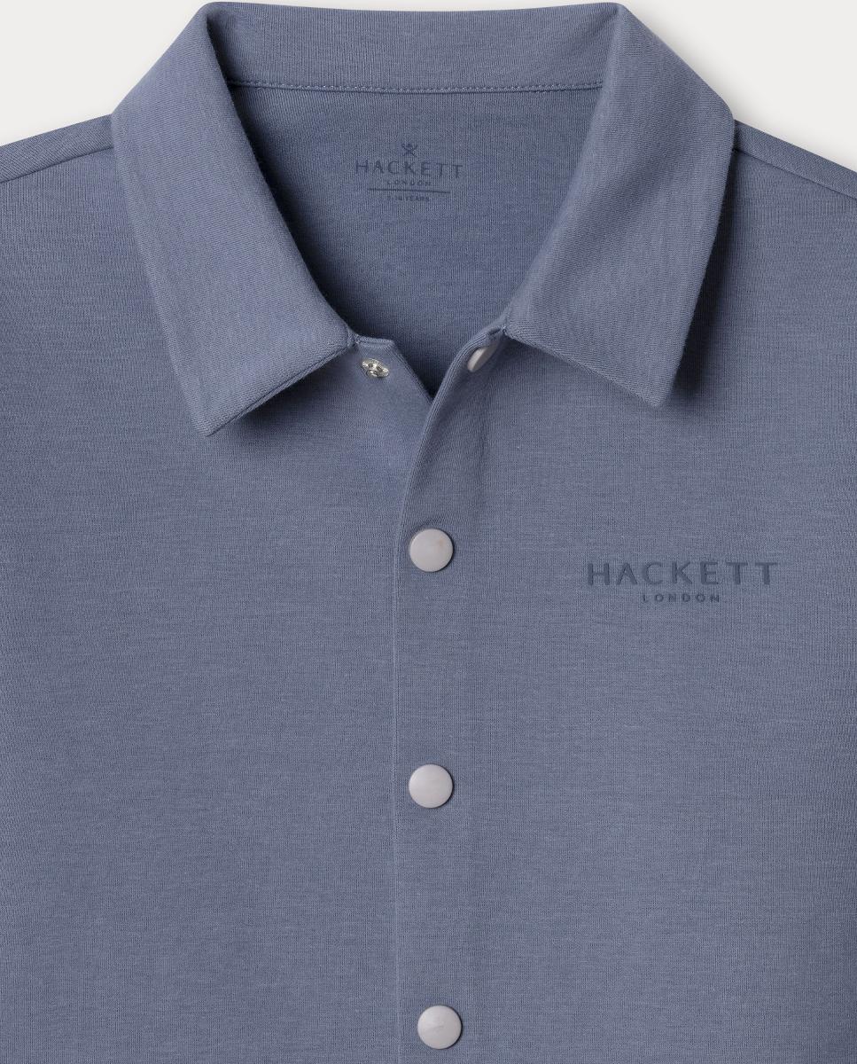 Camisa Interlock Hackett Azul-3