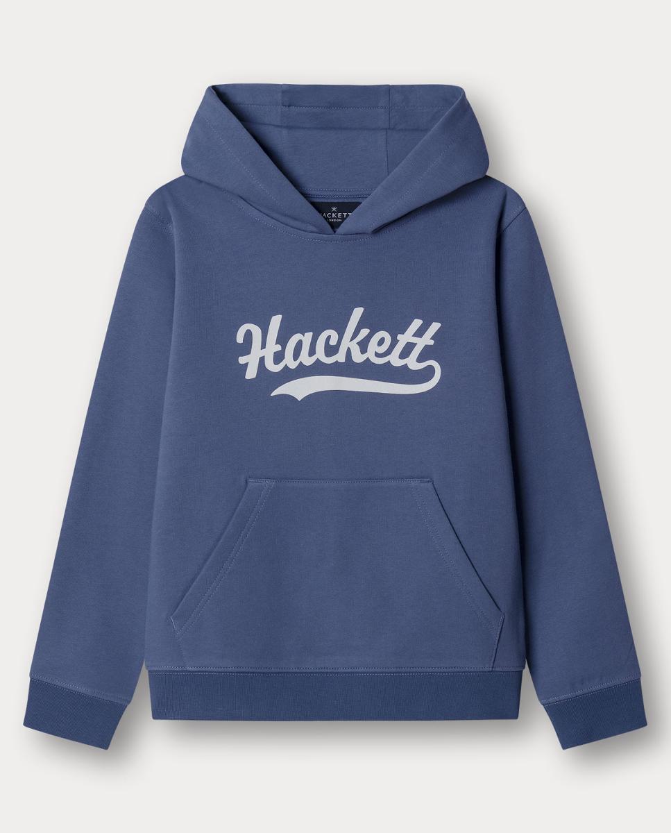 Sweatshirt com Capuz Logo Hackett Azul-1