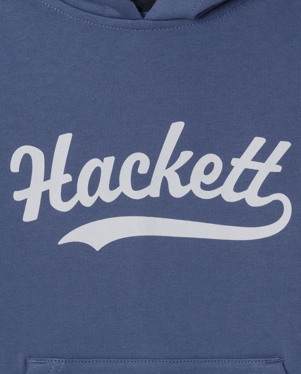 Sweatshirt com Capuz Logo Hackett Azul-3